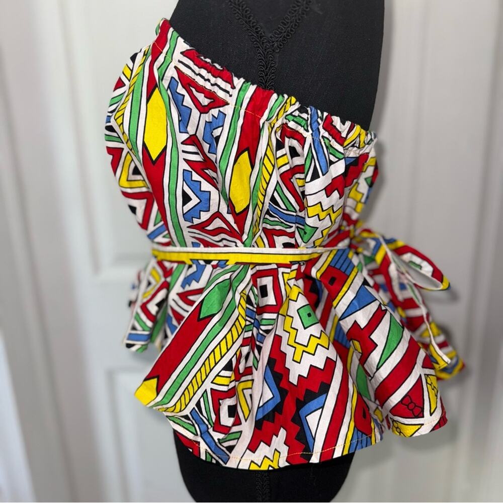 Multicolored Ankara Top - Picture 5 of 7